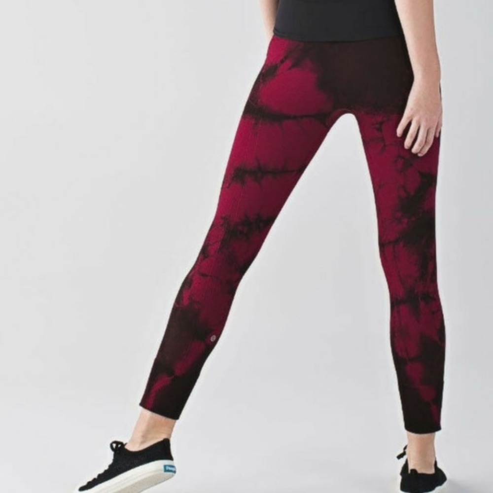 Lululemon Ebb To Street Pant Wine Berry Leggings